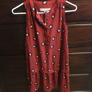 Floral drop waist dress